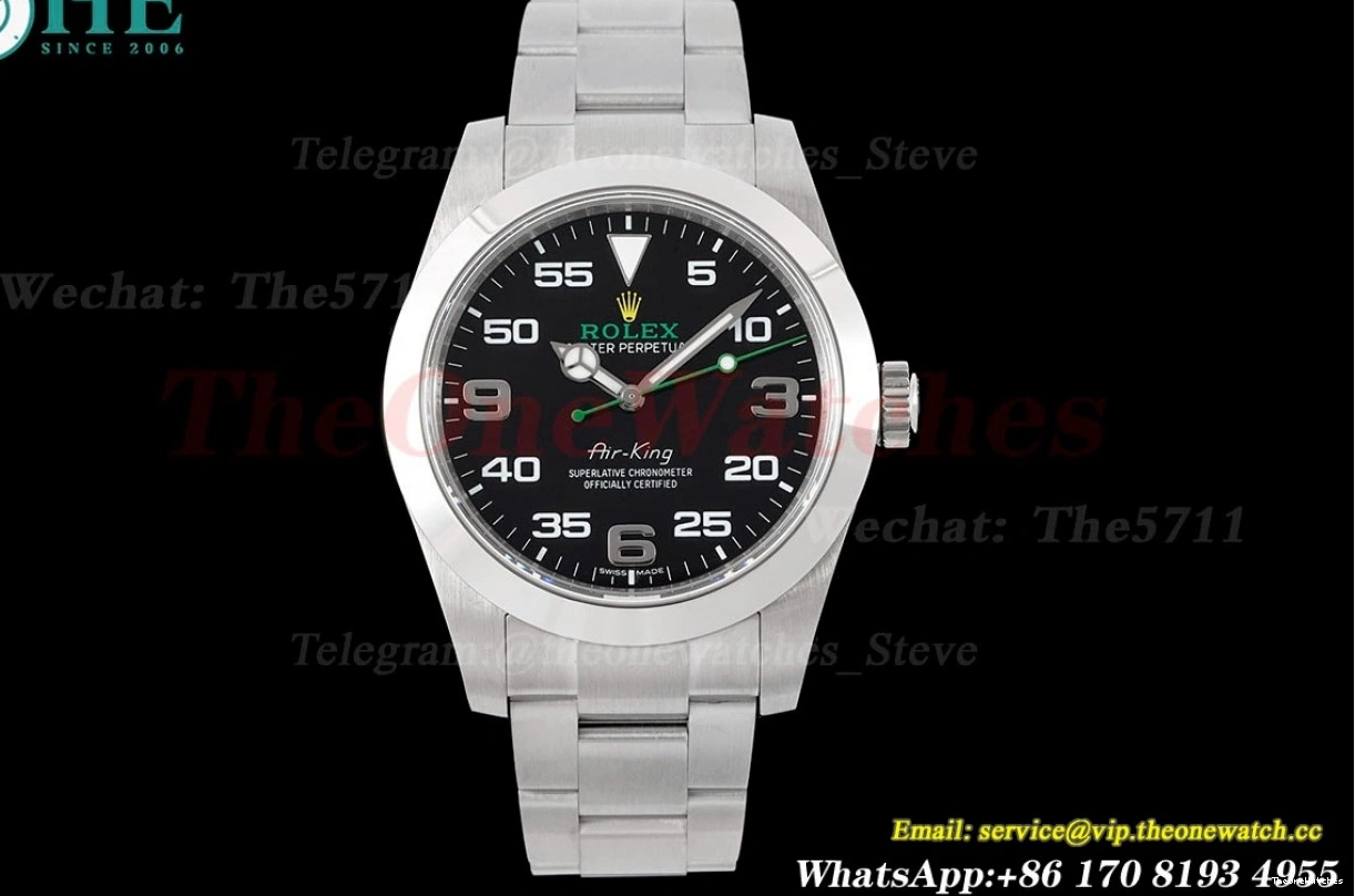 SA3131 904L 40mm SS Num SS Airking Black JDF 116900 0209